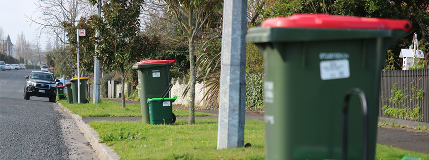 Image of bins out on the kerb for collection